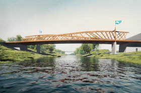 Nový most s ohňovými chrličmi ako architektonická dominanta